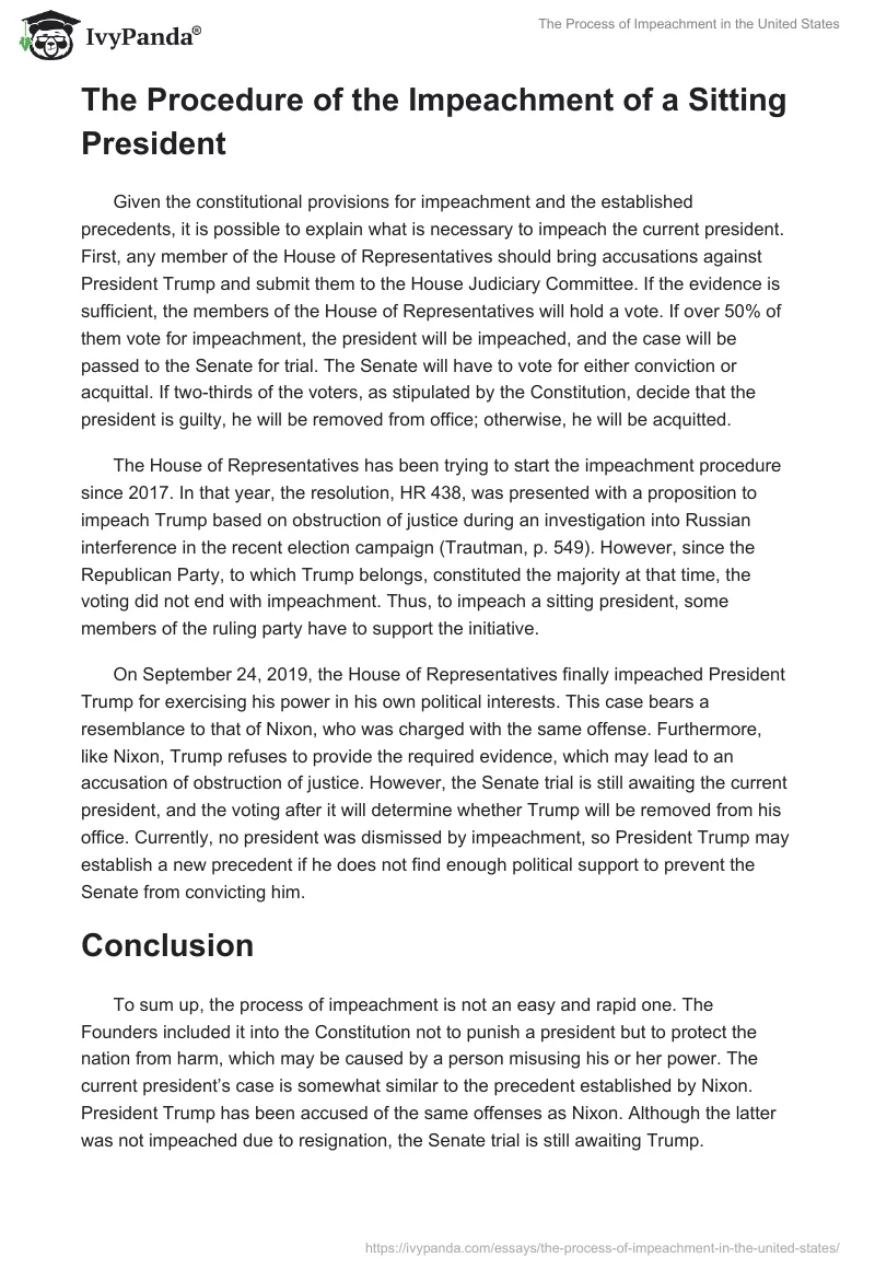 The Process of Impeachment in the United States. Page 3