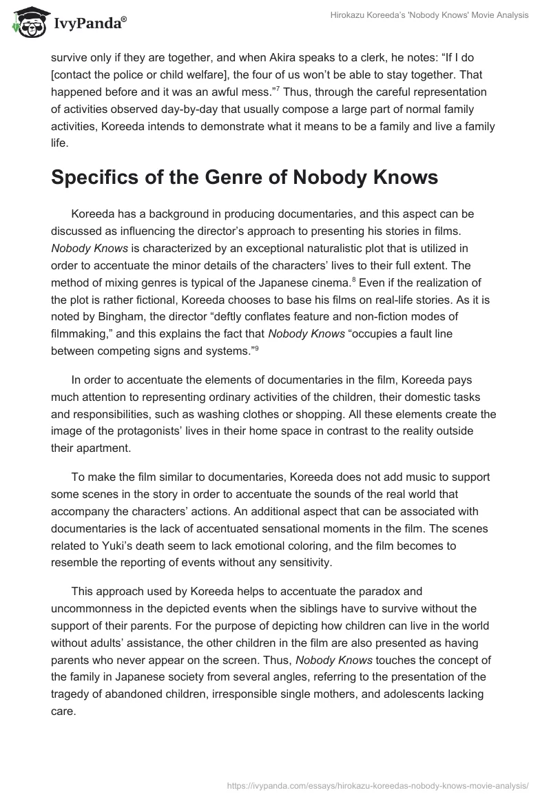 Hirokazu Koreeda’s 'Nobody Knows' Movie Analysis. Page 3