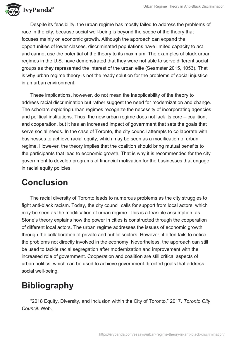 Urban Regime Theory in Anti-Black Discrimination. Page 4