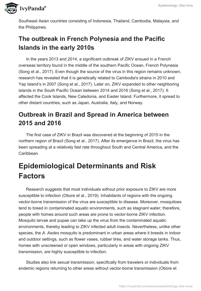 Epidemiology: Zika Virus. Page 2