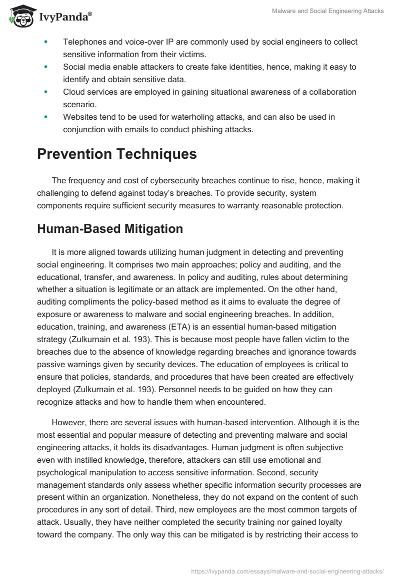 Malware and Social Engineering Attacks. Page 3