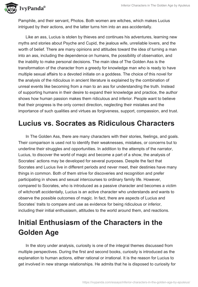 Inferior Characters in "The Golden Age" by Apuleius. Page 3