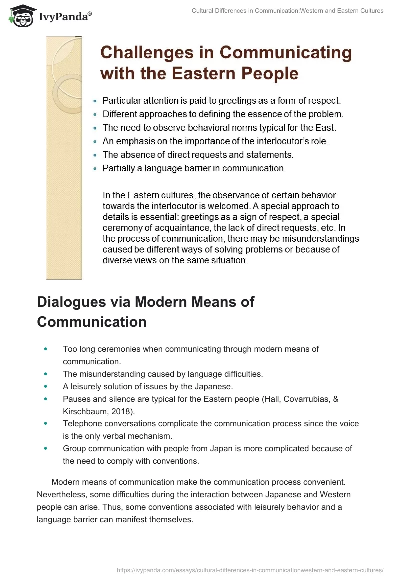 Cultural Differences in Communication:Western and Eastern Cultures. Page 3