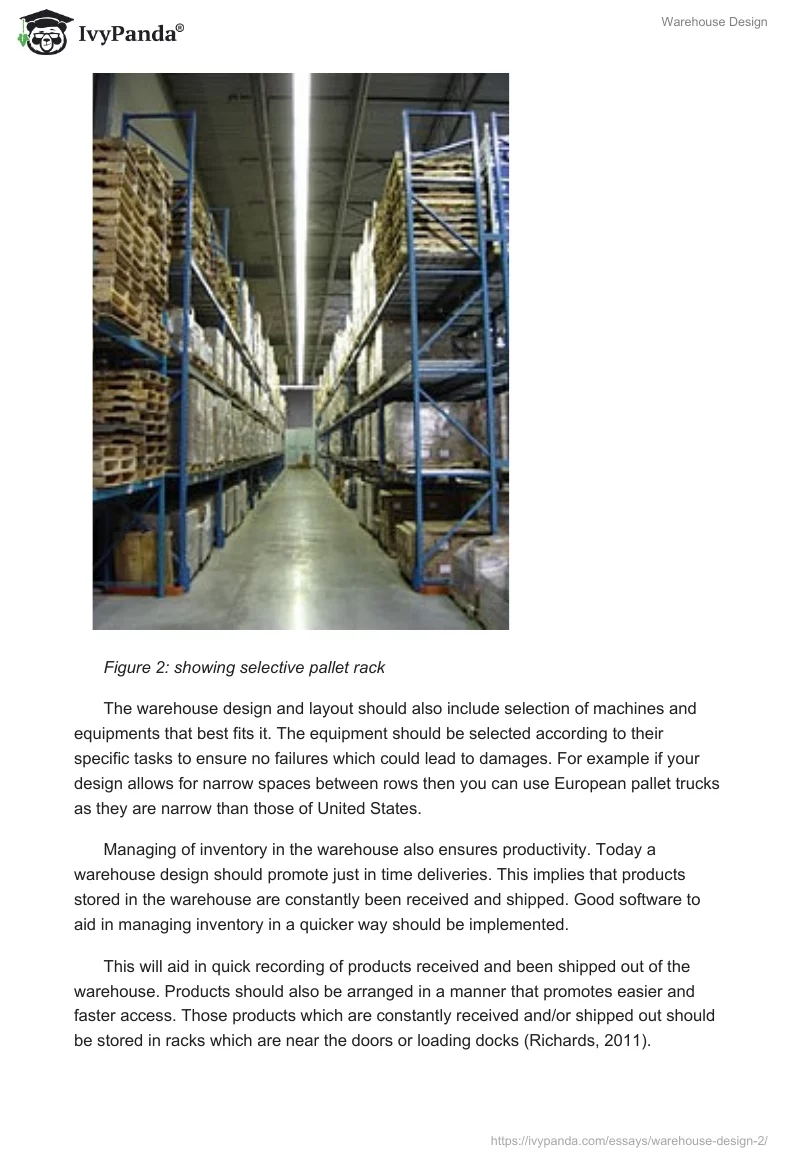Warehouse Design. Page 5