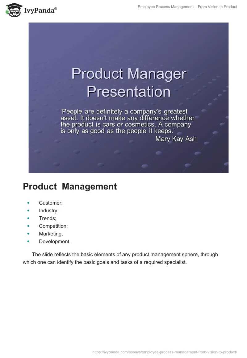 Employee Process Management – From Vision to Product. Page 2
