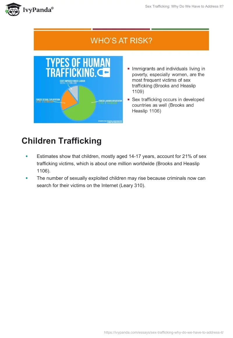 Sex Trafficking: Why Do We Have to Address It?. Page 2