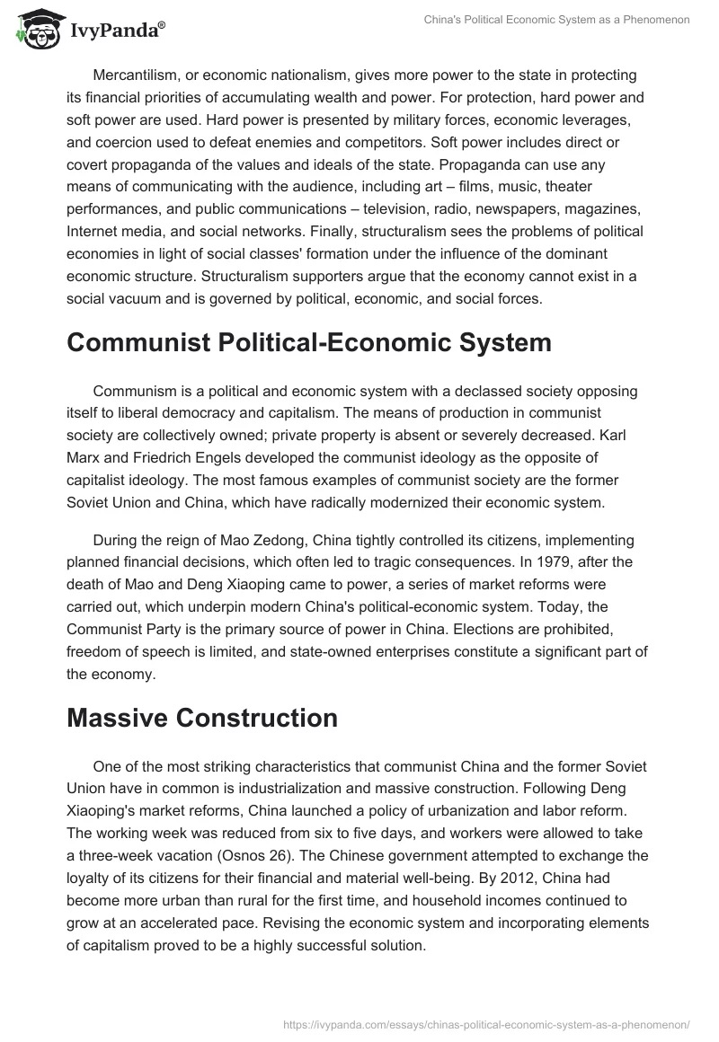 China's Political Economic System as a Phenomenon. Page 2