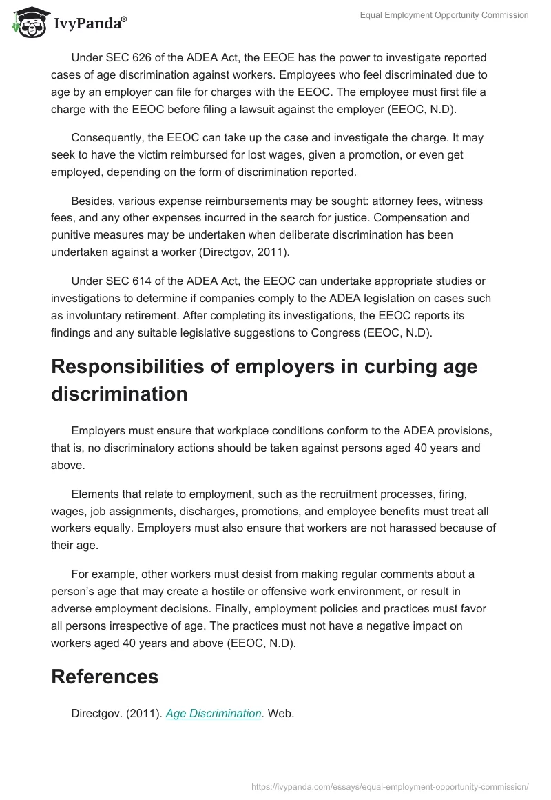 Equal Employment Opportunity Commission. Page 2