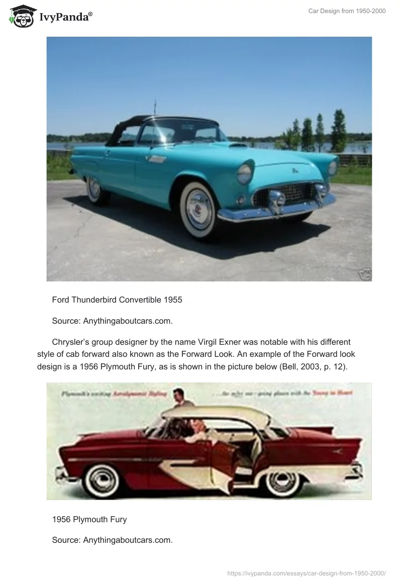 Car Design from 1950-2000. Page 2