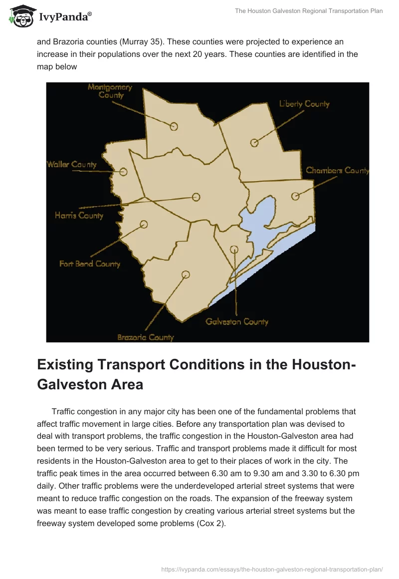 The Houston Galveston Regional Transportation Plan. Page 2