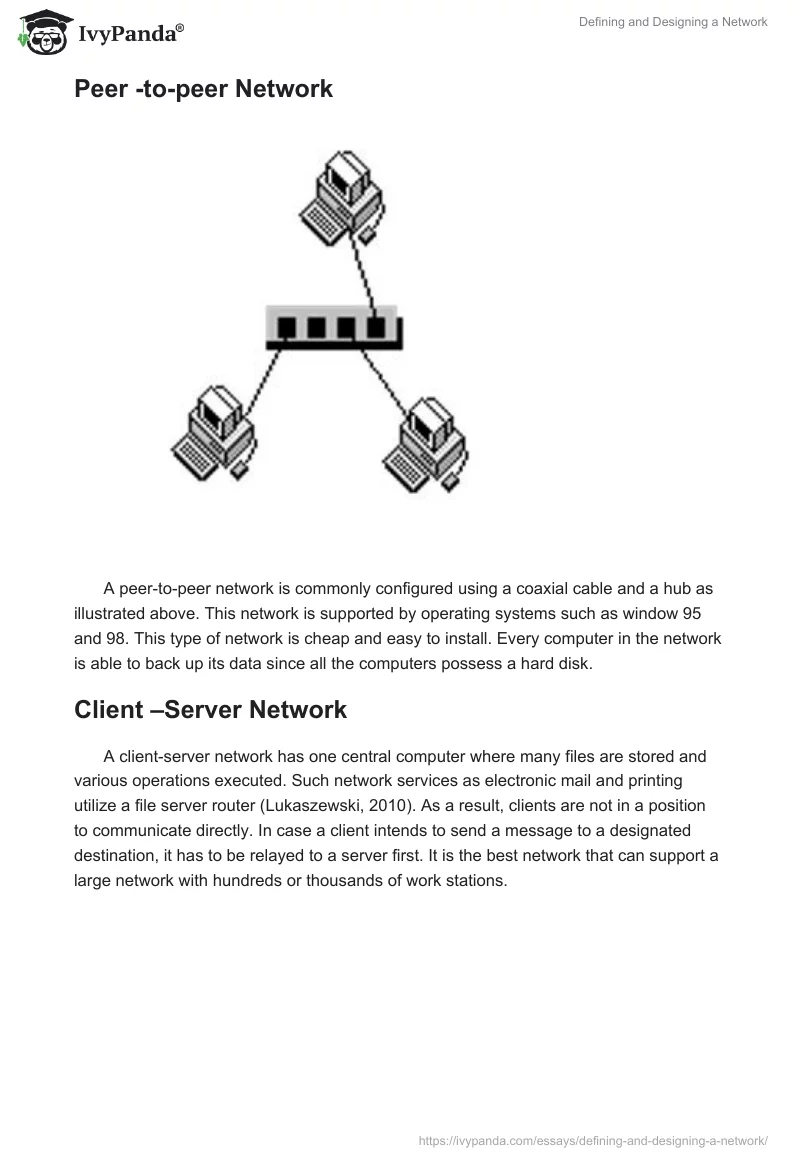 Defining and Designing a Network. Page 2