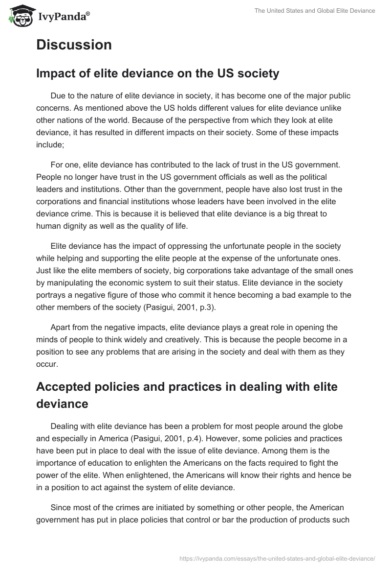 The United States and Global Elite Deviance. Page 3
