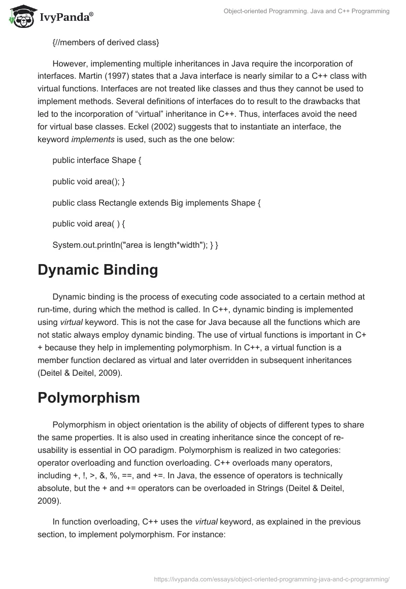 Object-oriented Programming. Java and C++ Programming. Page 4