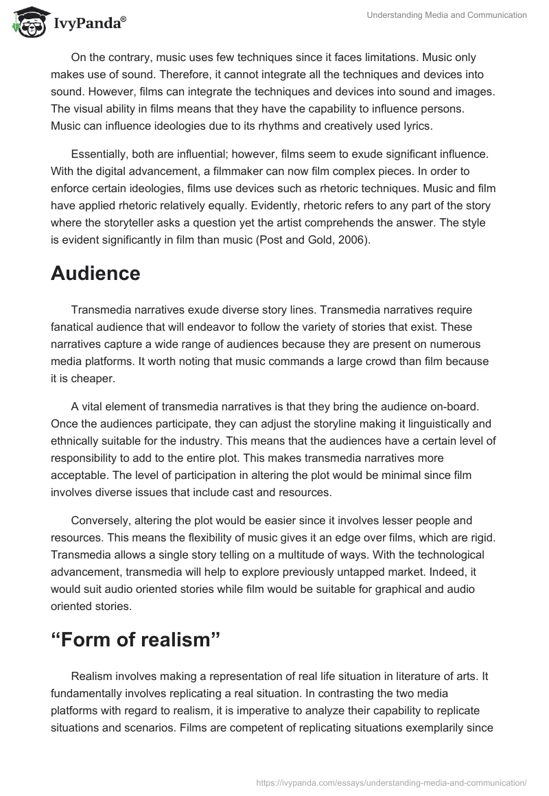 Understanding Media and Communication. Page 2