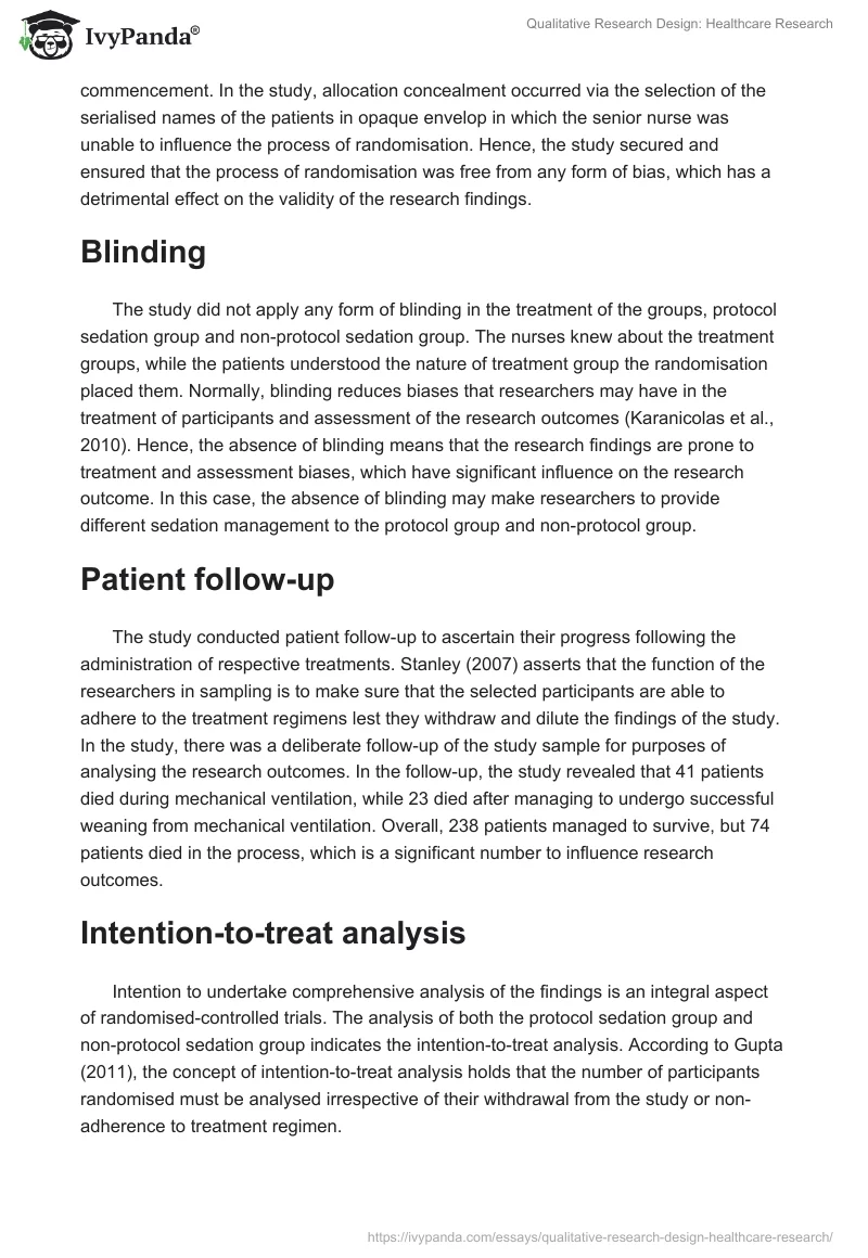 Qualitative Research Design: Healthcare Research. Page 3