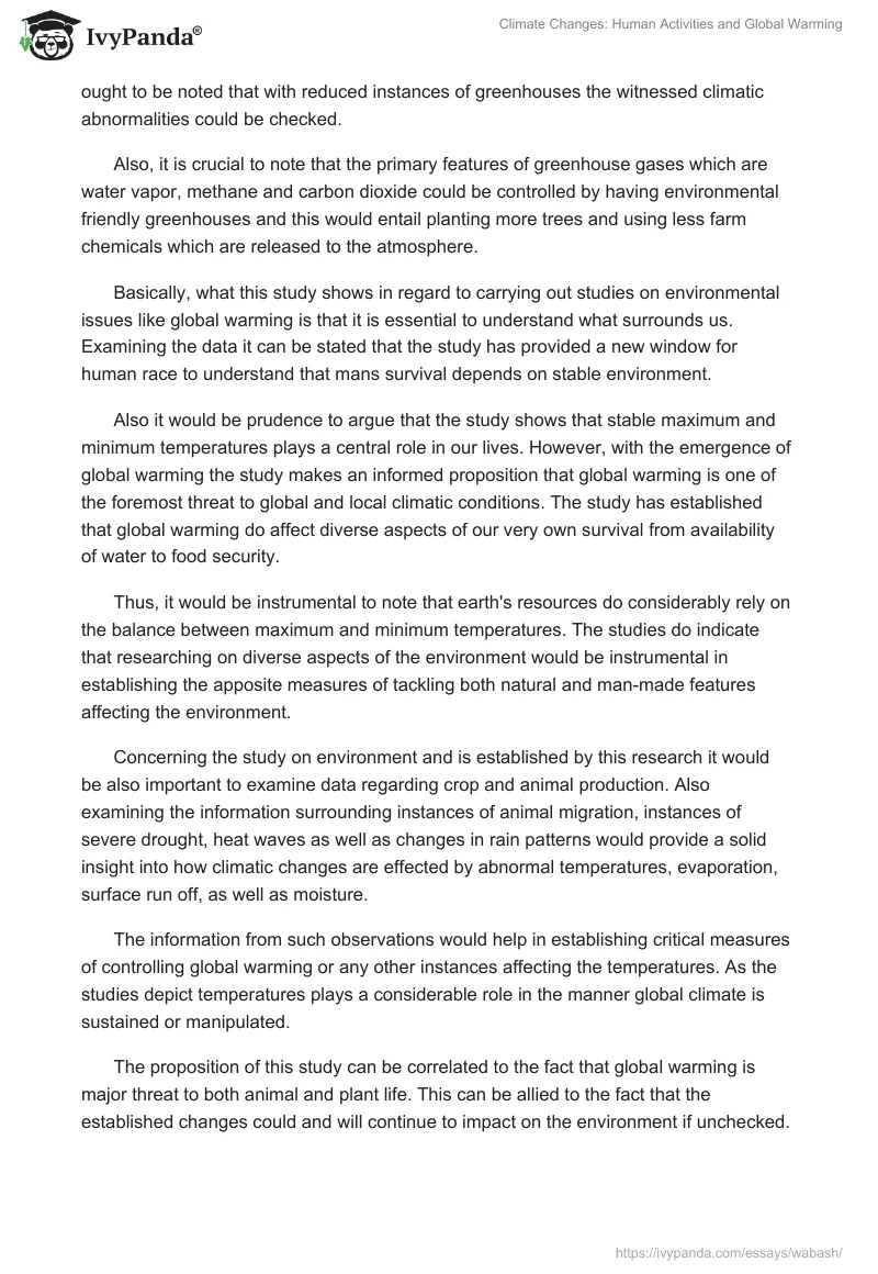 Climate Changes: Human Activities and Global Warming. Page 4