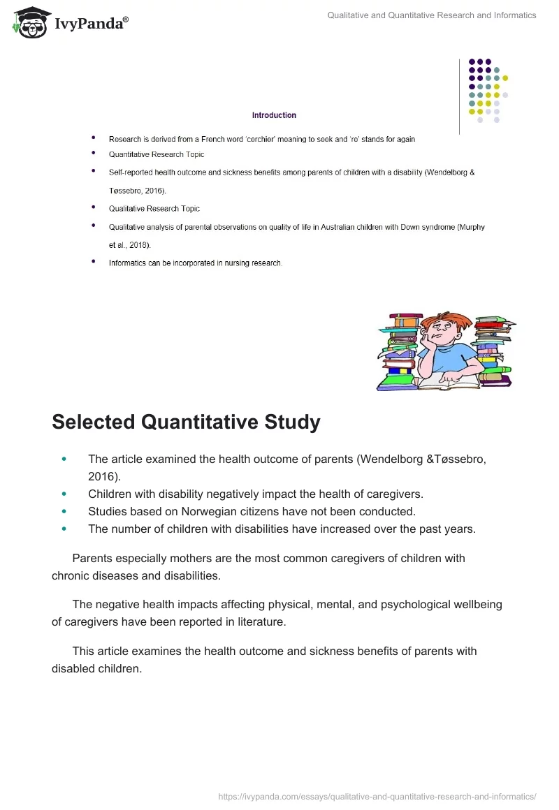 Qualitative and Quantitative Research and Informatics. Page 2