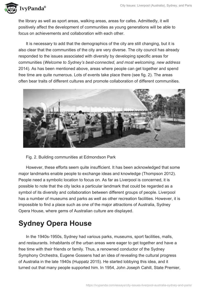 City Issues: Liverpool (Australia), Sydney, and Paris. Page 3