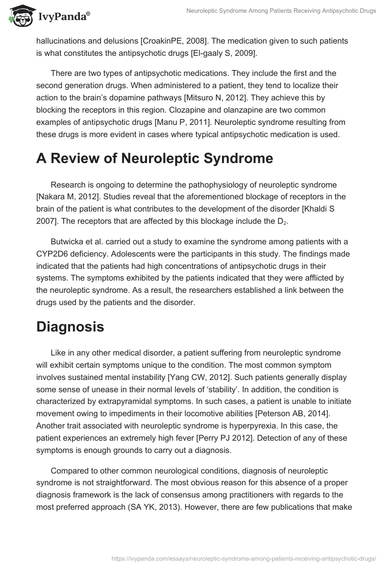 Neuroleptic Syndrome Among Patients Receiving Antipsychotic Drugs. Page 2