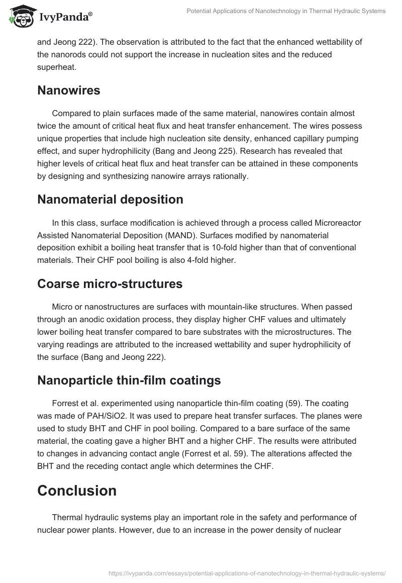 Potential Applications of Nanotechnology in Thermal Hydraulic Systems. Page 4