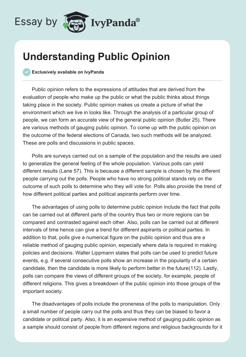 Understanding Public Opinion. Page 1