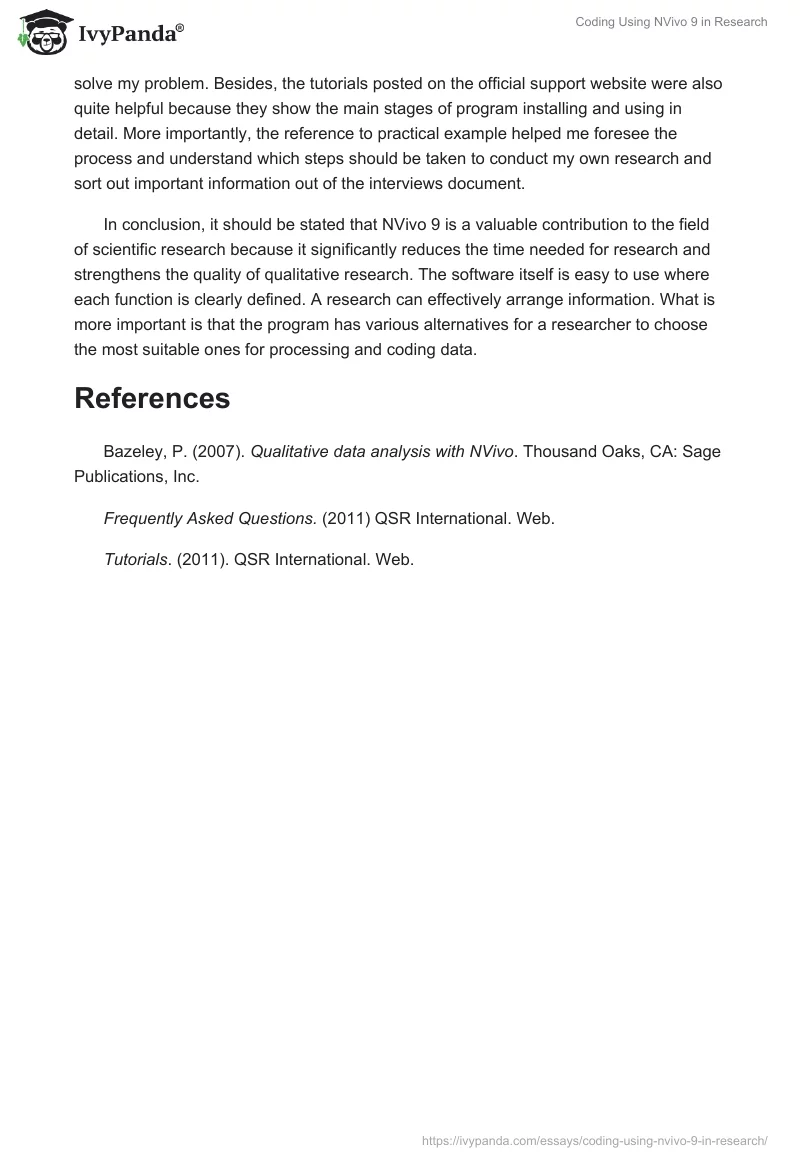 Coding Using NVivo 9 in Research. Page 2