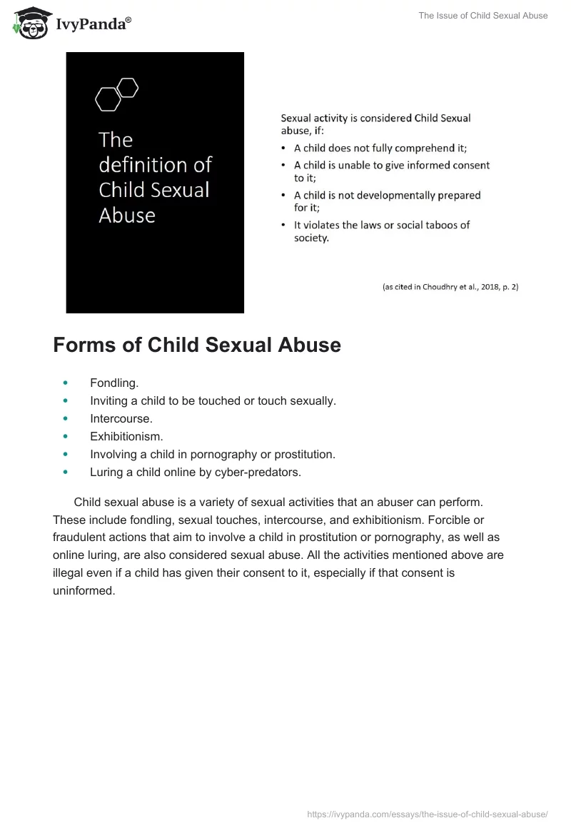 The Issue of Child Sexual Abuse. Page 2