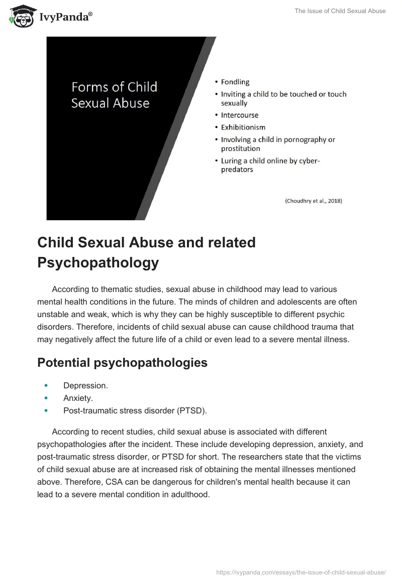 The Issue of Child Sexual Abuse. Page 3