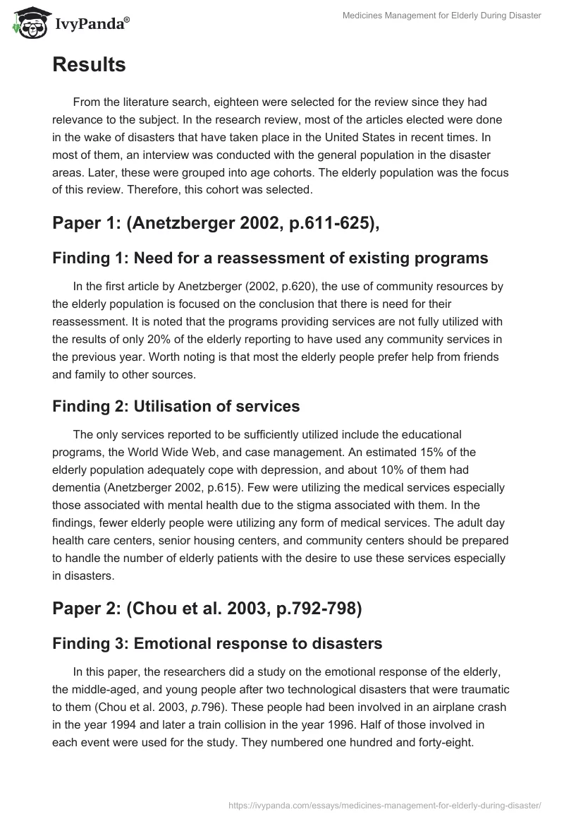 Medicines Management for Elderly During Disaster. Page 4