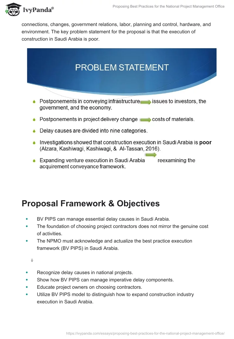 Proposing Best Practices for the National Project Management Office. Page 5