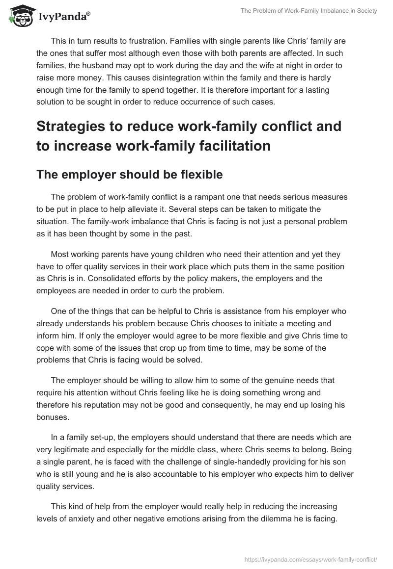 The Problem of Work-Family Imbalance in Society. Page 3