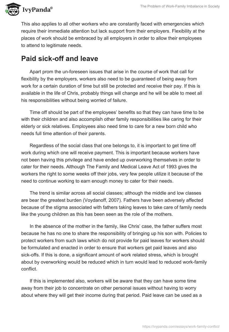 The Problem of Work-Family Imbalance in Society. Page 4