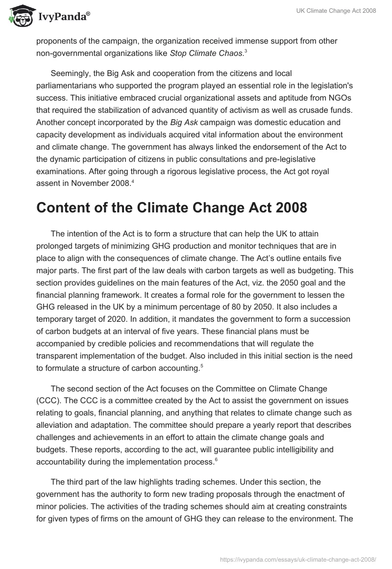UK Climate Change Act 2008. Page 3