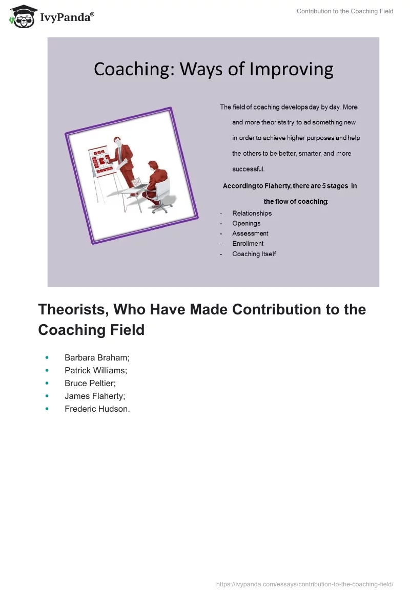 Contribution to the Coaching Field. Page 3