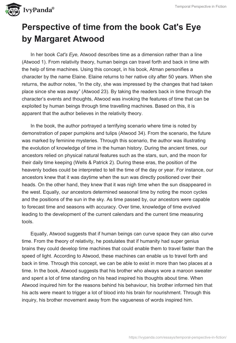 Temporal Perspective in Fiction. Page 2