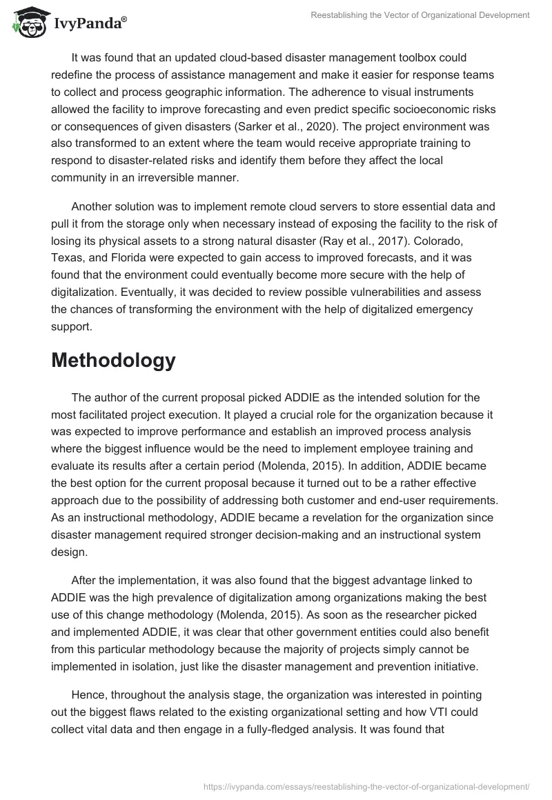 Reestablishing the Vector of Organizational Development. Page 4