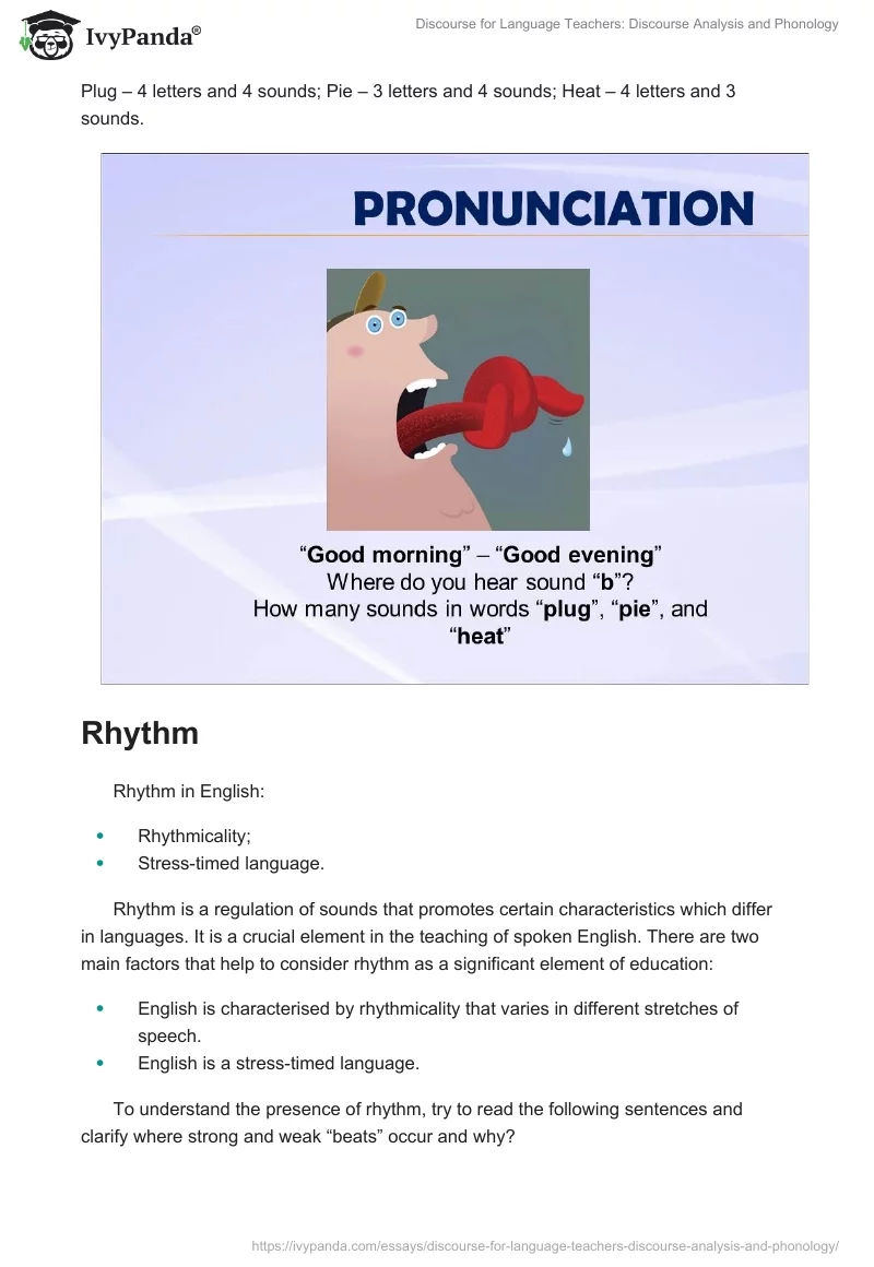 Discourse for Language Teachers: Discourse Analysis and Phonology. Page 3