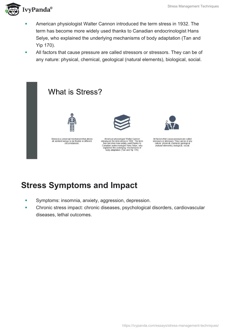 Stress Management Techniques. Page 2