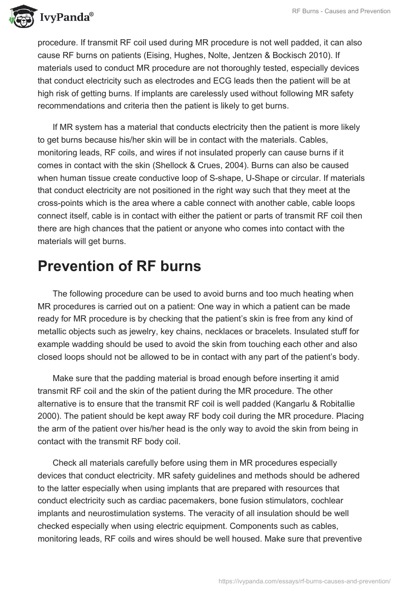 RF Burns - Causes and Prevention. Page 3
