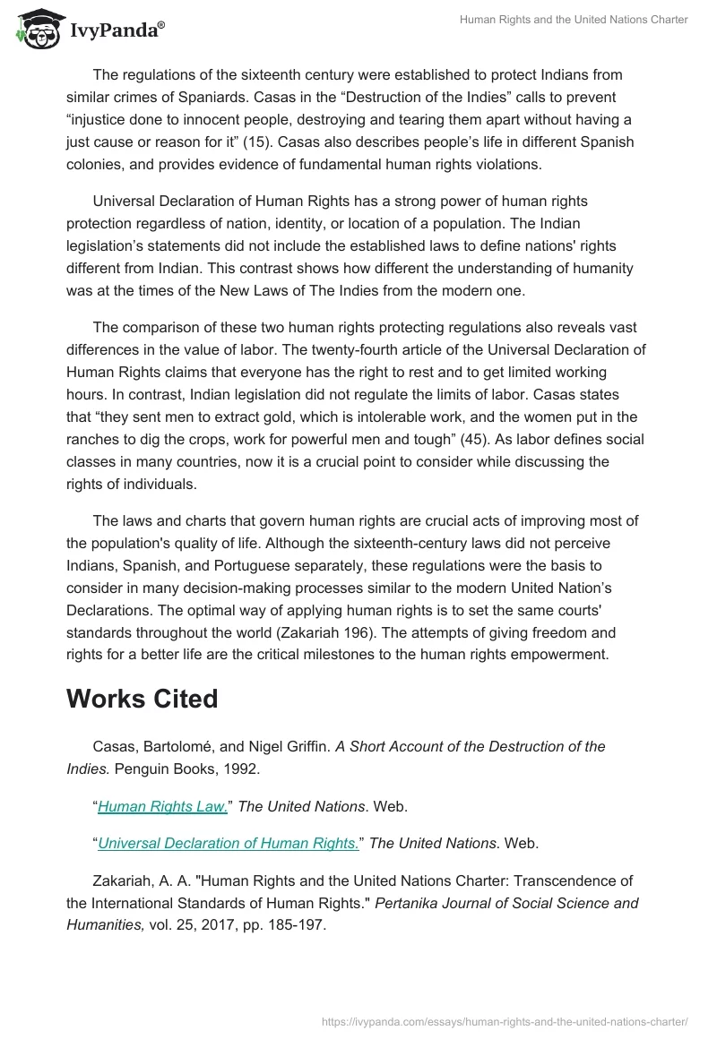 Human Rights and the United Nations Charter. Page 2