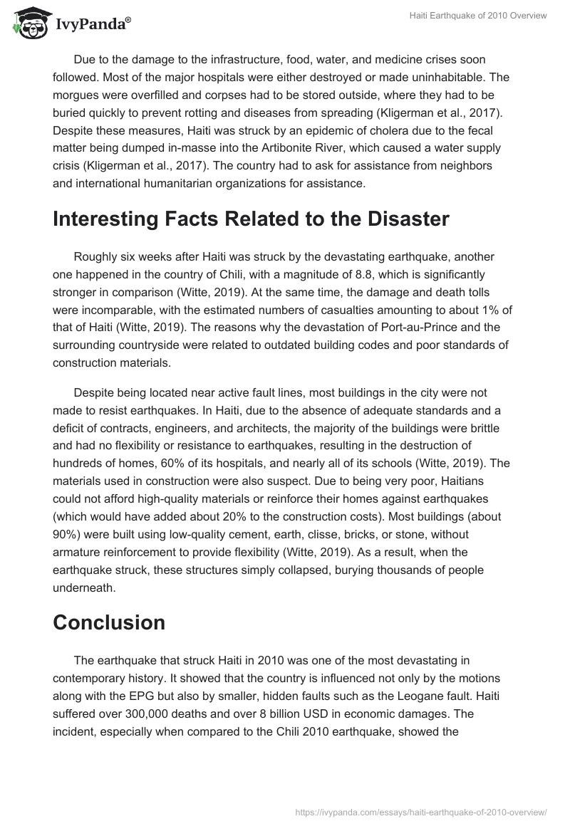 Haiti Earthquake of 2010 Overview. Page 3