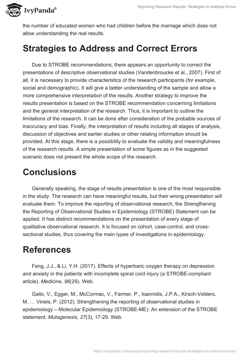 Reporting Research Results: Strategies to Address Errors. Page 2