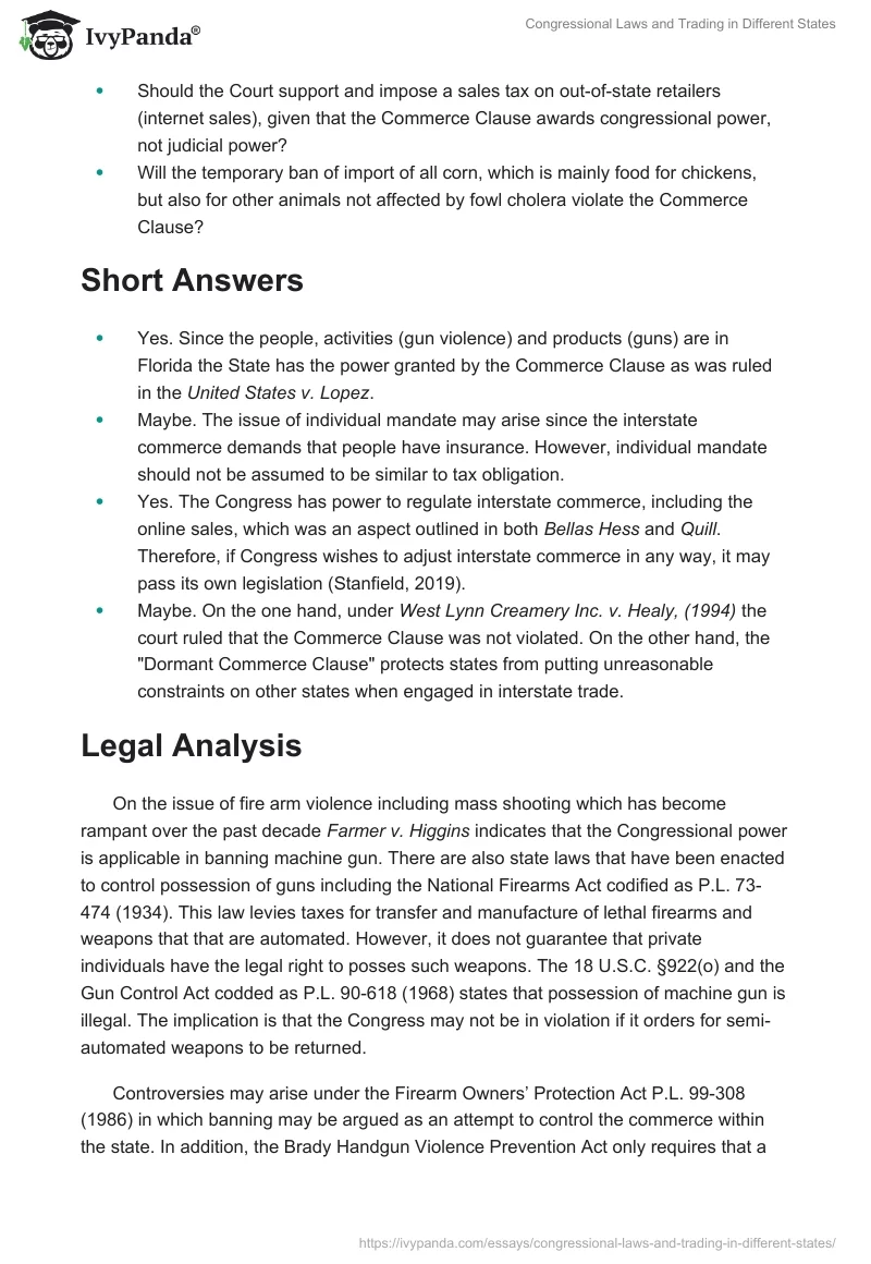 Congressional Laws and Trading in Different States. Page 3