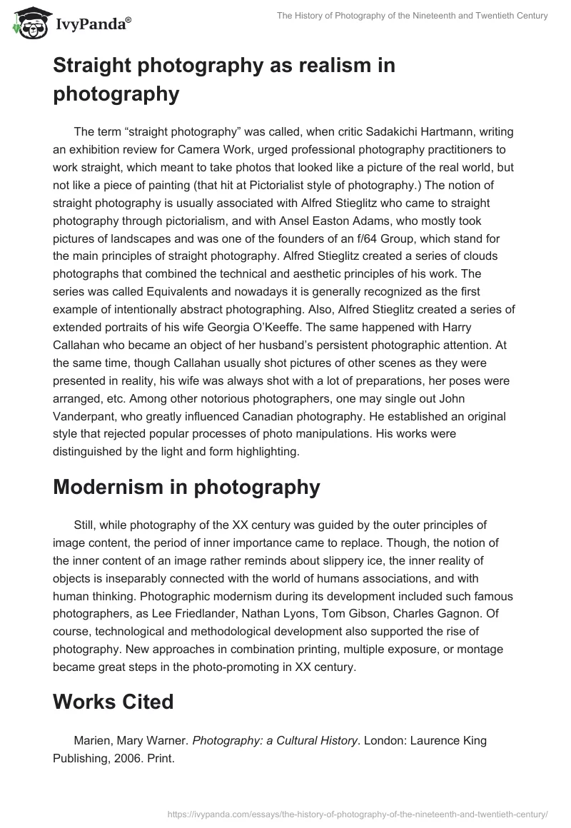 The History of Photography of the Nineteenth and Twentieth Century. Page 2