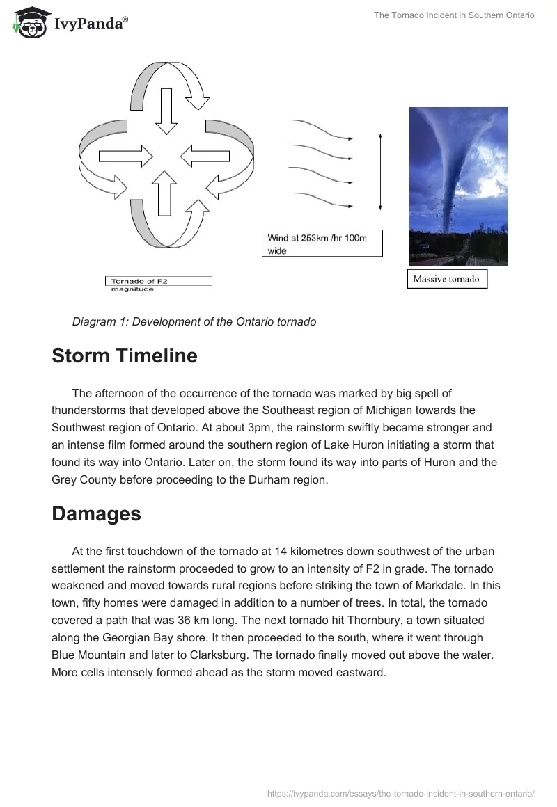 The Tornado Incident in Southern Ontario. Page 2