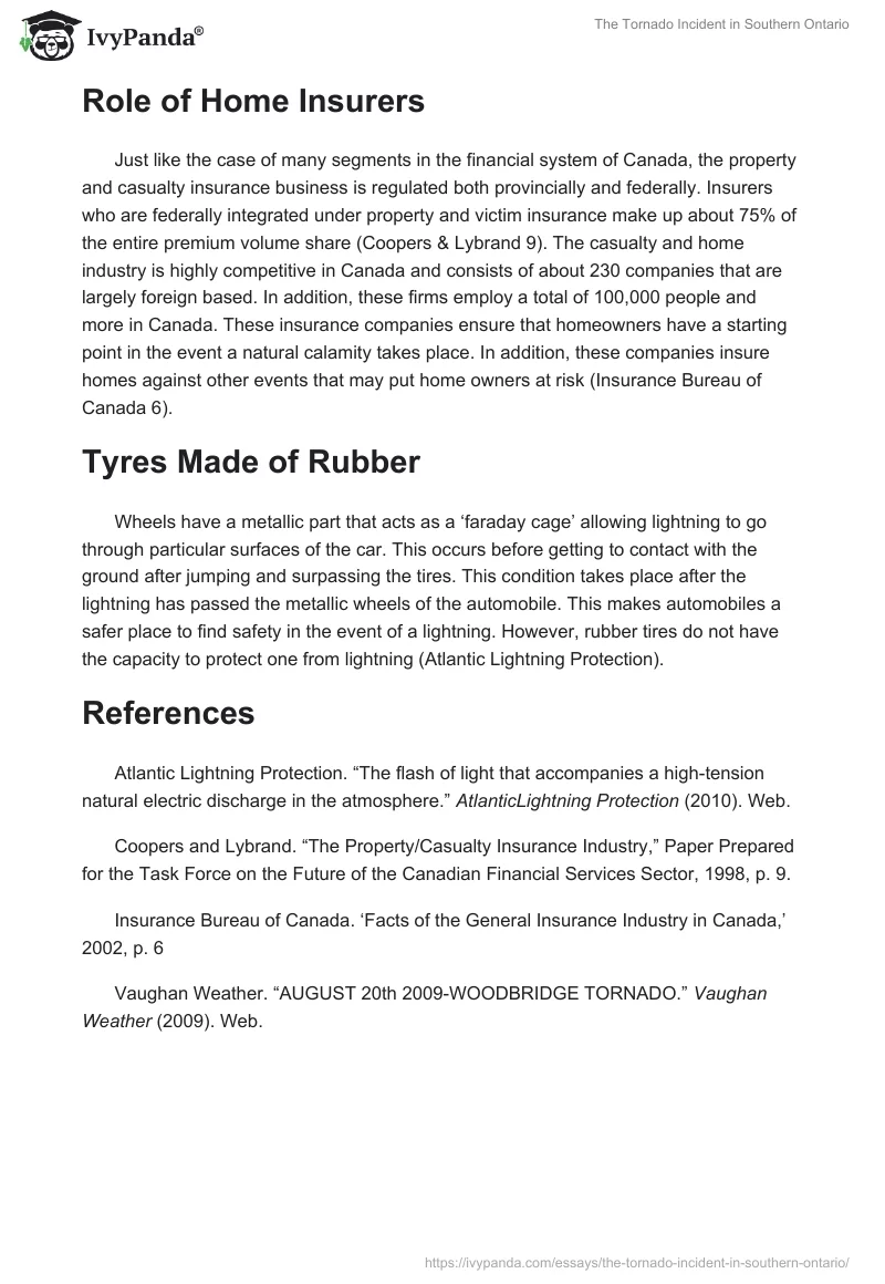 The Tornado Incident in Southern Ontario. Page 3