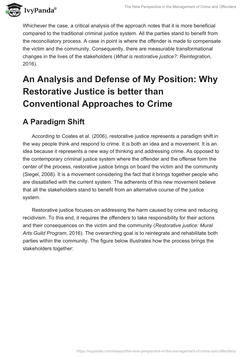 The New Perspective in the Management of Crime and Offenders. Page 3