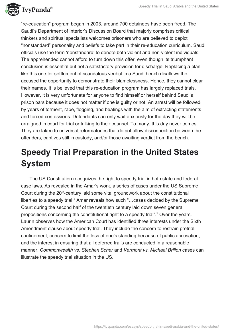 Speedy Trial in Saudi Arabia and the United States. Page 4