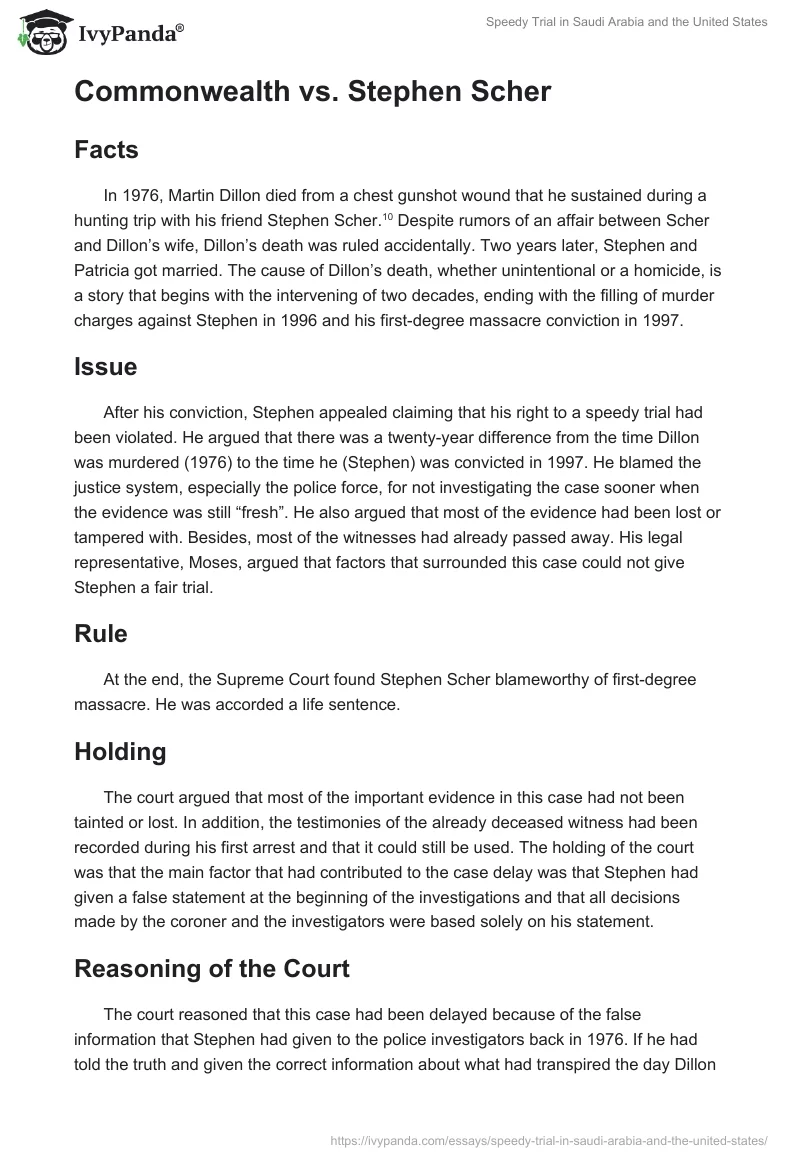 Speedy Trial in Saudi Arabia and the United States. Page 5
