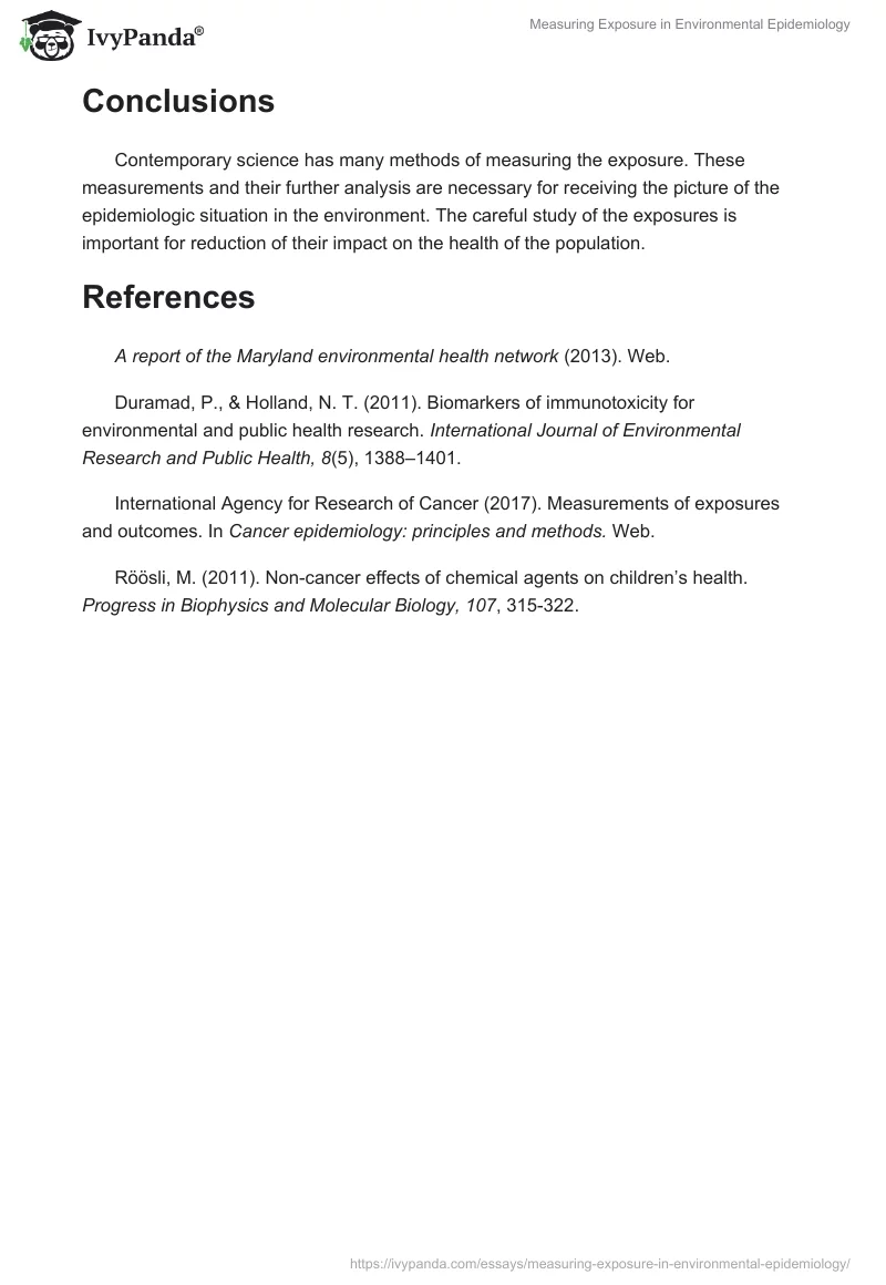 Measuring Exposure in Environmental Epidemiology. Page 3